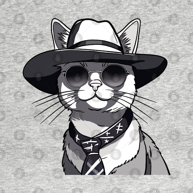 Noir Whisker Sleuth by FallenClock